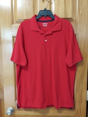 Croft & Barrow Men's Easy Care Dark Red Polo Shirt, Size XL